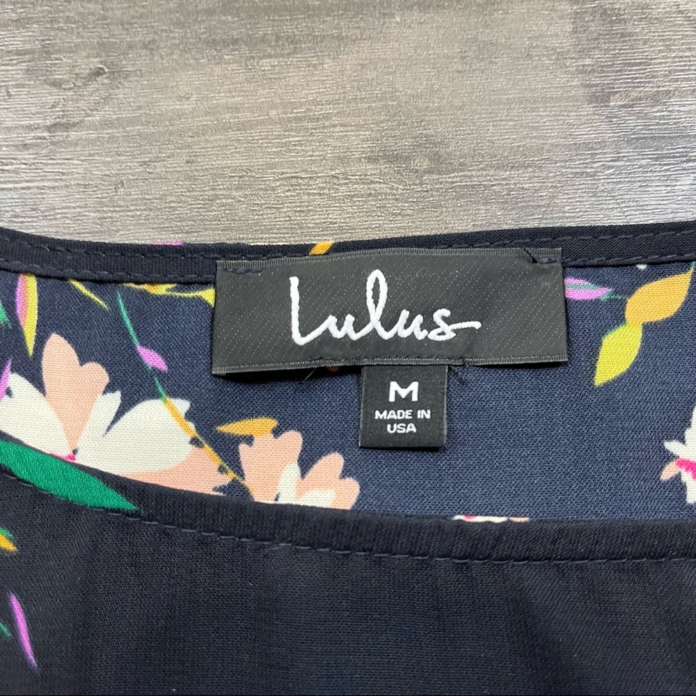 Lulus Black Floral Dress - Picture 8 of 9